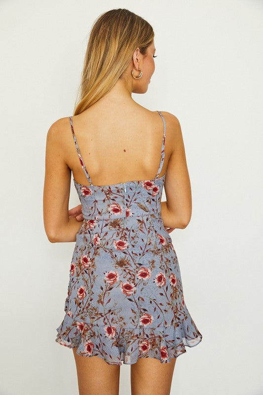 Women's Dresses - Floral Cami Mini Dress -  - Cultured Cloths Apparel