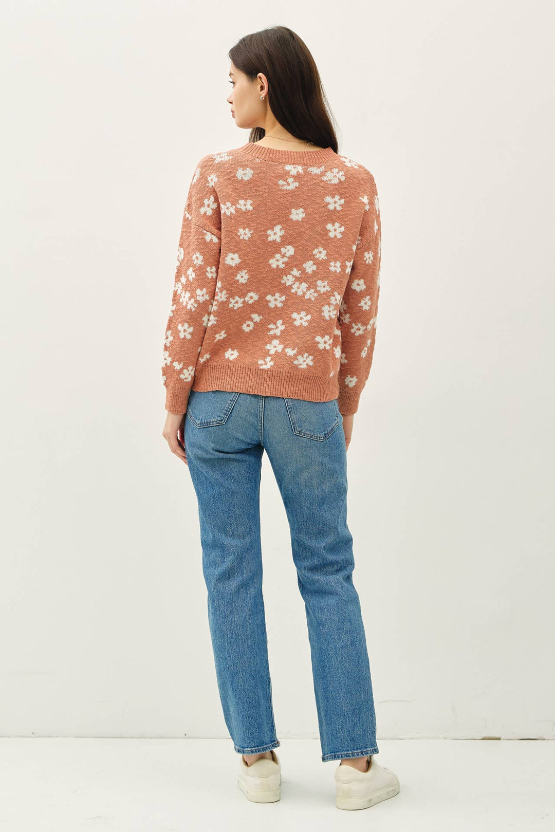 Women's Sweaters - FLORAL SWEATER TOP - - Cultured Cloths Apparel