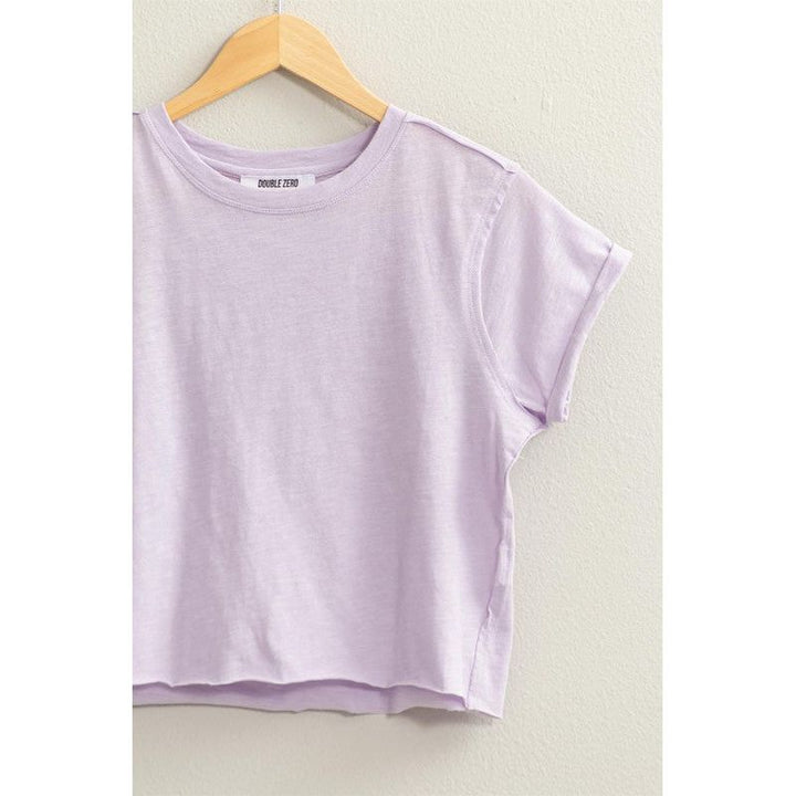 Graphic T-Shirts - Perfection Cropped T-Shirt - Lavender - Cultured Cloths Apparel