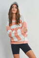 Women's Sweaters - STRIPED ROUND NECK LONG SLEEVE SWEATER -  - Cultured Cloths Apparel