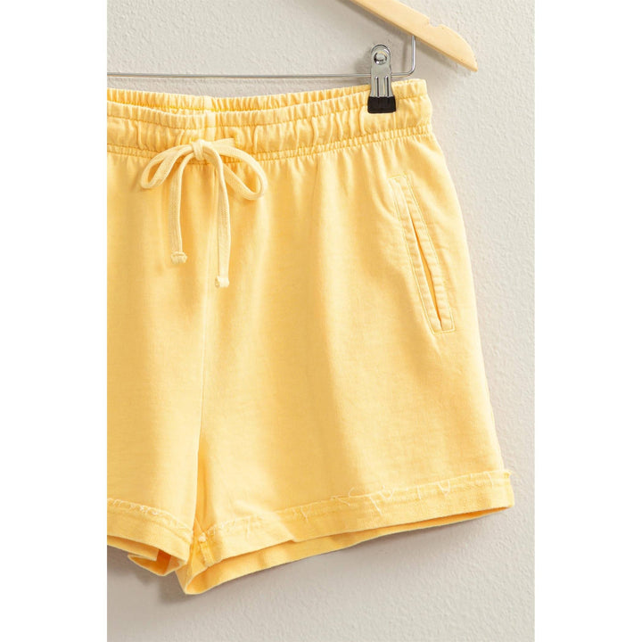 Women's Shorts - Pigment Dyed Raw Edge Detail Shorts -  - Cultured Cloths Apparel