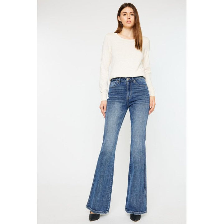 Denim - High Rise Flare Jeans -  - Cultured Cloths Apparel