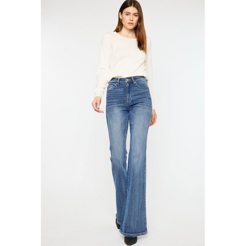 Denim - High Rise Flare Jeans -  - Cultured Cloths Apparel