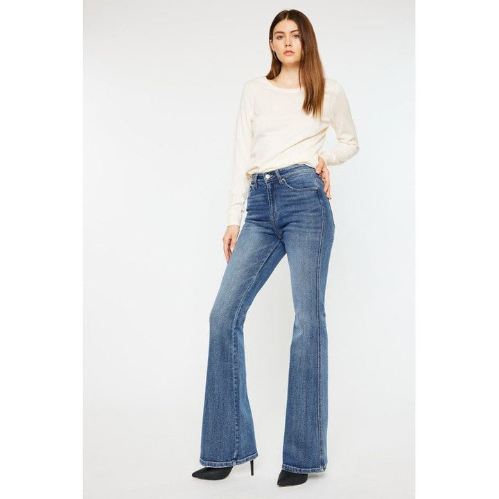 Denim - High Rise Flare Jeans -  - Cultured Cloths Apparel