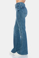 Denim - Judy Blue Full Size Tummy Control Cut Hem Flare Jeans -  - Cultured Cloths Apparel