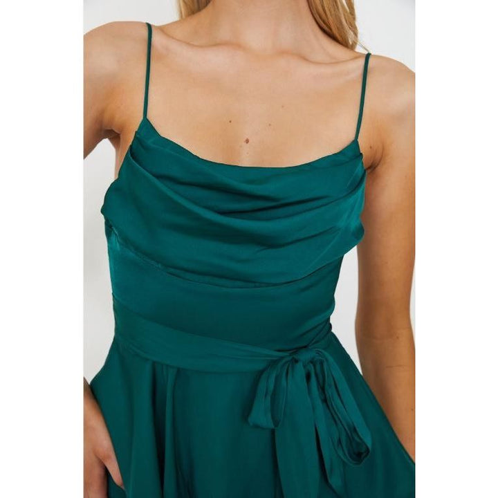 Women's Dresses - DOUBLE RUCHED CAMI MINI DRESS -  - Cultured Cloths Apparel