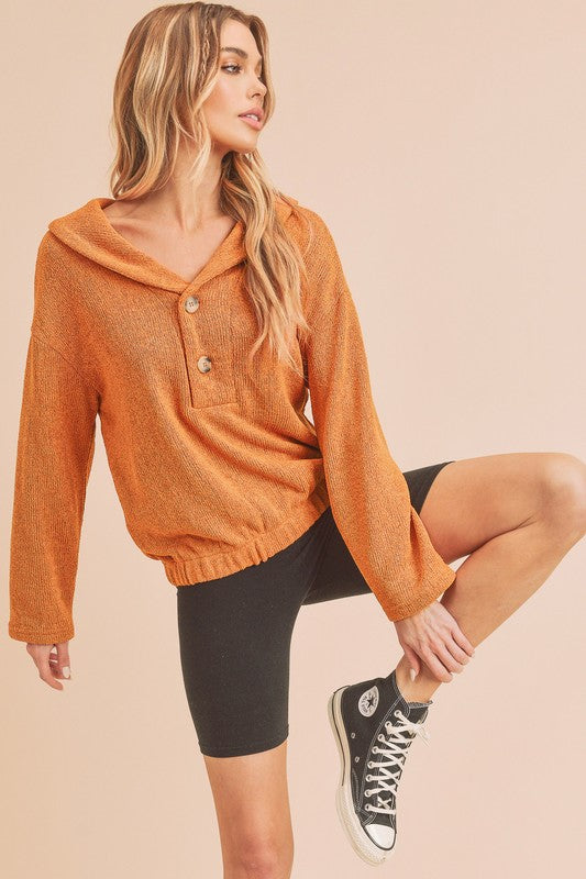 Women's Sweaters - Hanna Pullover - ORANGE - Cultured Cloths Apparel