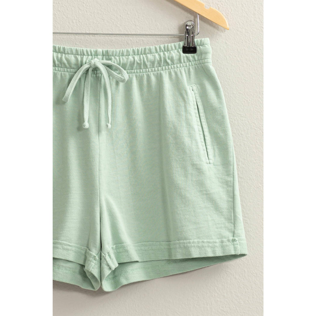 Women's Shorts - Pigment Dyed Raw Edge Detail Shorts -  - Cultured Cloths Apparel