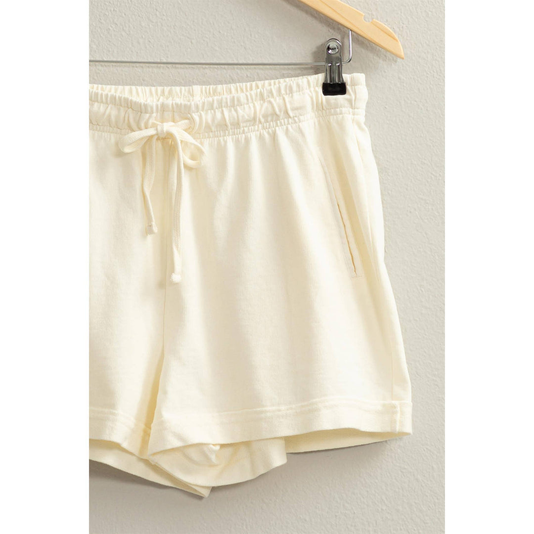 Women's Shorts - Pigment Dyed Raw Edge Detail Shorts -  - Cultured Cloths Apparel