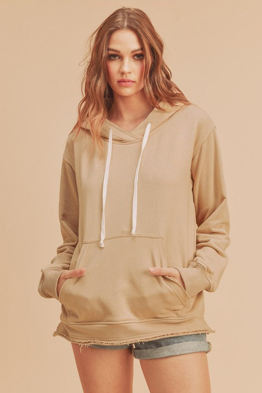 Women's Sweaters - Clara Hooded Sweatshirt - OAT - Cultured Cloths Apparel