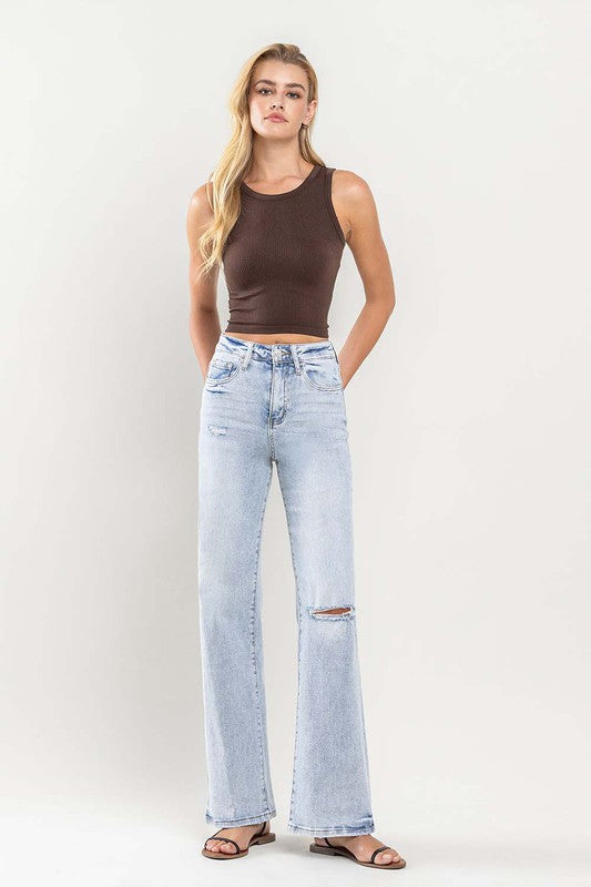  - 90s Vintage Super High Rise Flare Jeans -  - Cultured Cloths Apparel