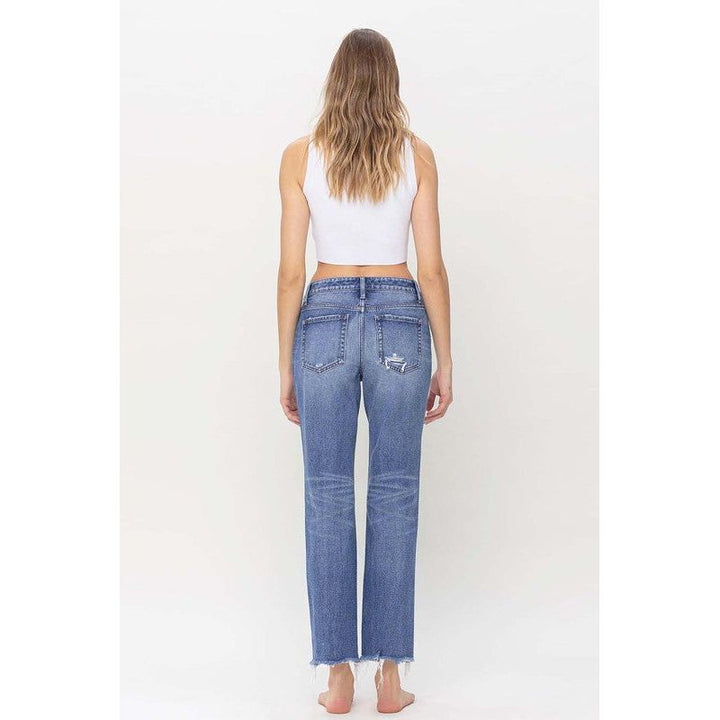 Denim - High Rise Straight Jeans -  - Cultured Cloths Apparel