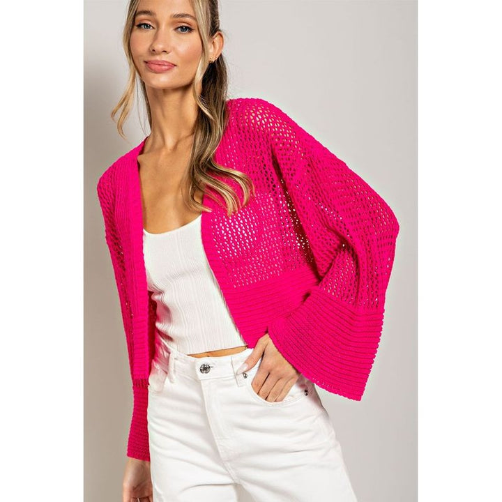 Outerwear - Eyelet Knit Cardigan -  - Cultured Cloths Apparel