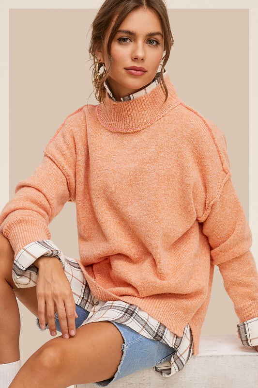 Women's Sweaters - Ella Sweater - PUMPKIN - Cultured Cloths Apparel