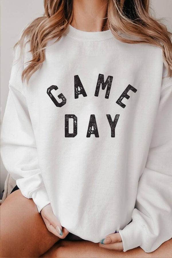 Graphic T-Shirts - GAME DAY GRAPHIC BRUSHED SWEATSHIRTS - Oat - Cultured Cloths Apparel