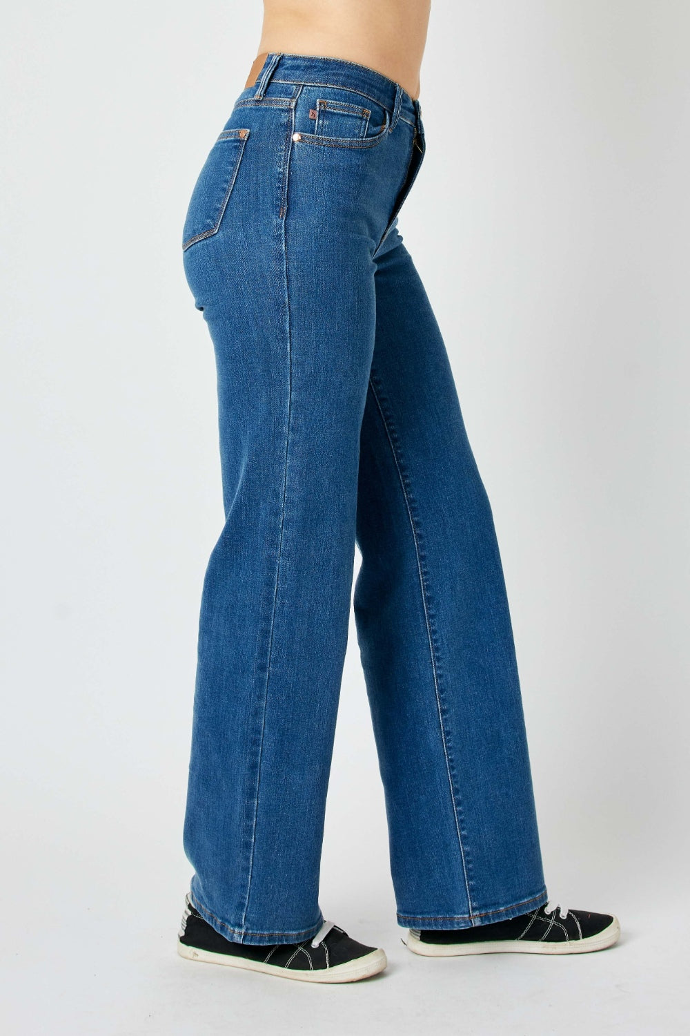 Denim - Judy Blue Full Size High Rise Straight Jeans -  - Cultured Cloths Apparel