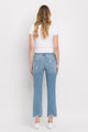 Denim - High Rise Distressed Cropped Straight Jeans -  - Cultured Cloths Apparel