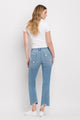 Denim - High Rise Distressed Cropped Straight Jeans -  - Cultured Cloths Apparel