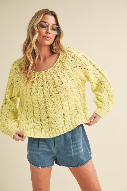 Women's Sweaters - Tally Sweater - YELLOW - Cultured Cloths Apparel