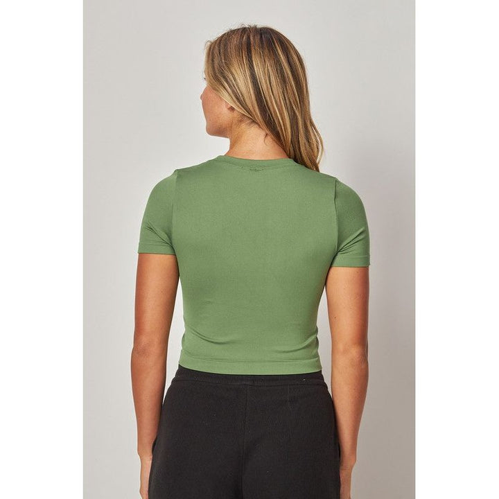 Athleisure - Nina Ultra Stretch Short Sleeve Seamless Top -  - Cultured Cloths Apparel