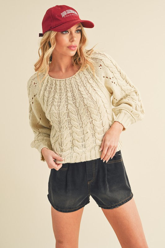 Women's Sweaters - Tally Sweater - OAT - Cultured Cloths Apparel