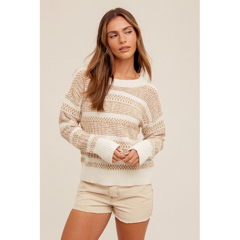 Women's Sweaters - Fashion Round Neck Sweater Pullover -  - Cultured Cloths Apparel