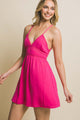 Women's Dresses - Rayon Open Back Detail Dress - Fuchsia - Cultured Cloths Apparel