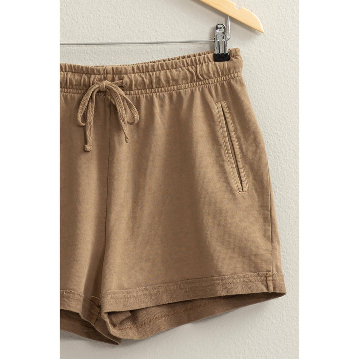 Women's Shorts - Pigment Dyed Raw Edge Detail Shorts -  - Cultured Cloths Apparel