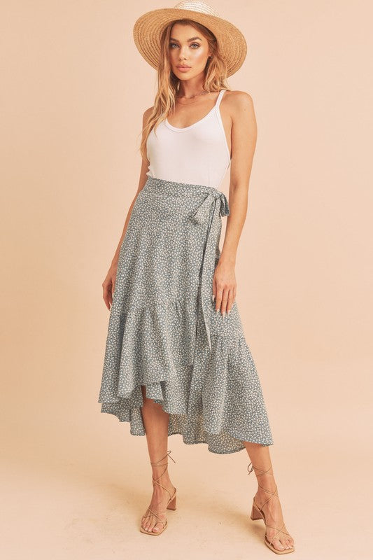 Women's Skirts - Cara Skirt - BLUE - Cultured Cloths Apparel