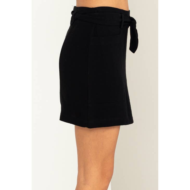 Women's Skirts - Better Days Tie-Belt Mini Skirt -  - Cultured Cloths Apparel