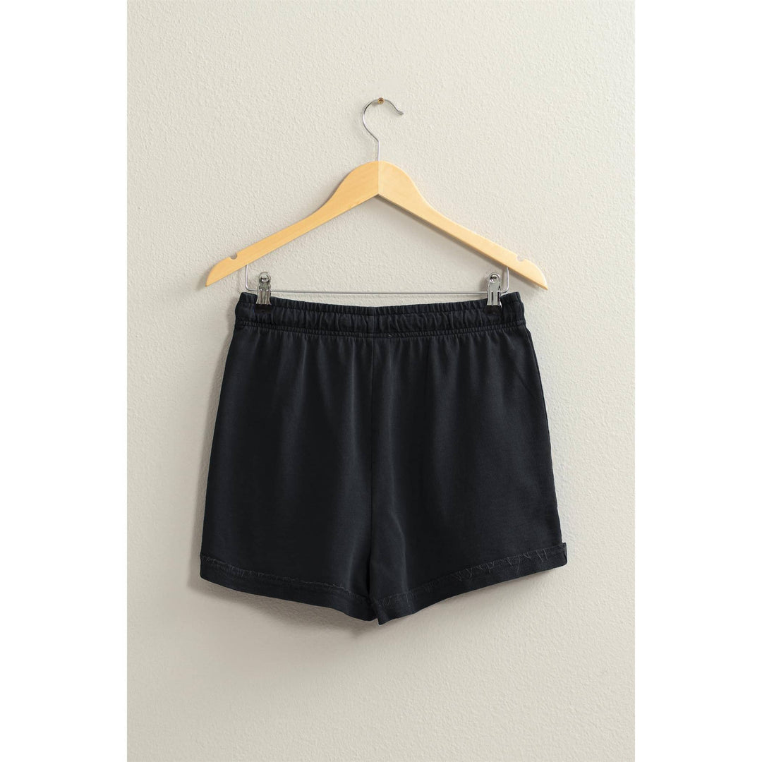 Women's Shorts - Pigment Dyed Raw Edge Detail Shorts -  - Cultured Cloths Apparel