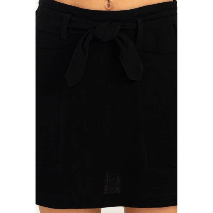 Women's Skirts - Better Days Tie-Belt Mini Skirt -  - Cultured Cloths Apparel