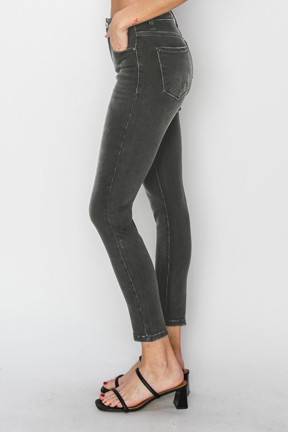 Denim - RISEN Full Size High Rise Ankle Skinny Jeans - - Cultured Cloths Apparel