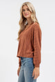 Women's Long Sleeve - V NECK LONG SLEEVE KNIT TOP -  - Cultured Cloths Apparel