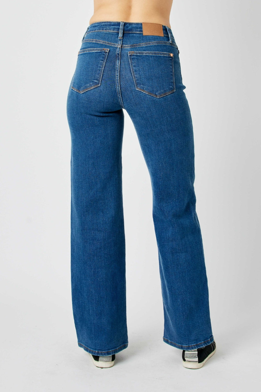 Denim - Judy Blue Full Size High Rise Straight Jeans -  - Cultured Cloths Apparel