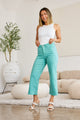 Denim - RFM Crop Chloe Full Size Tummy Control High Waist Raw Hem Jeans -  - Cultured Cloths Apparel