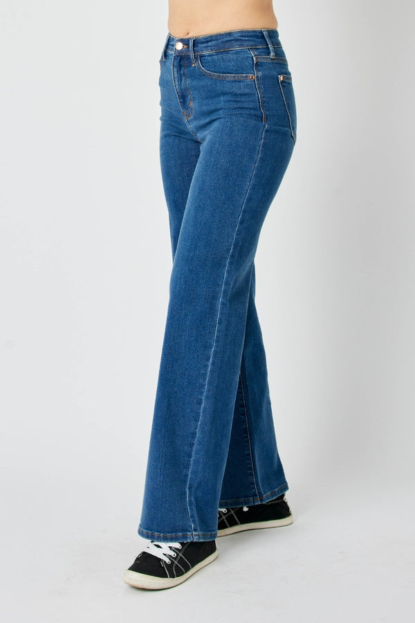 Denim - Judy Blue Full Size High Rise Straight Jeans -  - Cultured Cloths Apparel