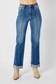 Denim - Judy Blue Full Size High Waist Front Seam Detail Straight Jeans -  - Cultured Cloths Apparel