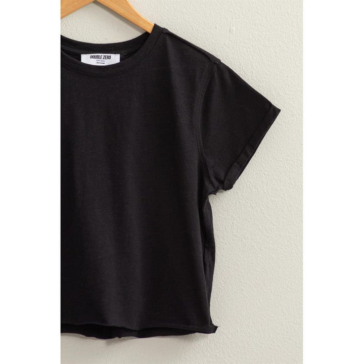 Graphic T-Shirts - Perfection Cropped T-Shirt - Black - Cultured Cloths Apparel