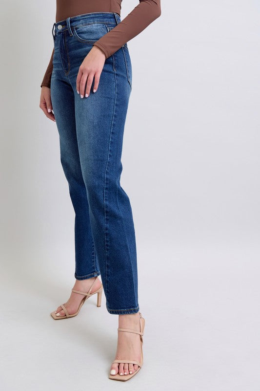 Denim - Judy Blue Full Size Side Seam Detail Straight Jeans with Pockets - - Cultured Cloths Apparel