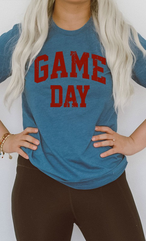 Graphic T-Shirts - Vintage Game Day Graphic Tee - Heather Deep Teal - Cultured Cloths Apparel