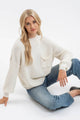 Women's Sweaters - FUNNEL NECK LONG SLEEVE RIBBED PULLOVER SWEATER -  - Cultured Cloths Apparel