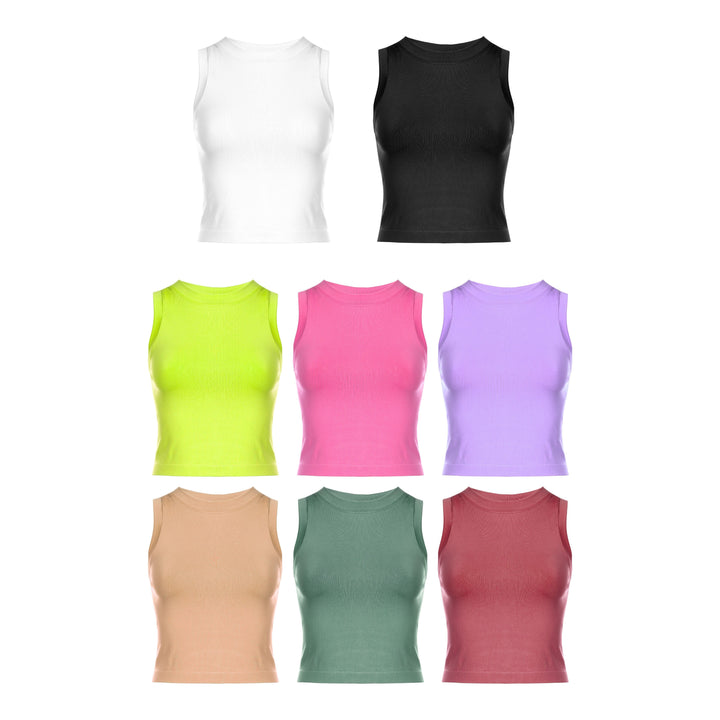 Athleisure - Cropped Seamless Muscle Tank Top -  - Cultured Cloths Apparel