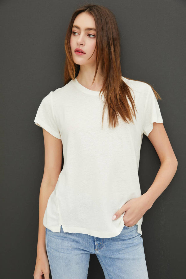 Graphic T-Shirts - CLASSIC ROUND NECK SPLIT HEM T-SHIRT -  - Cultured Cloths Apparel