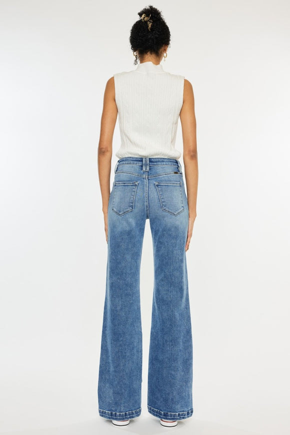 Denim - Kancan High Rise Wide Leg Jeans -  - Cultured Cloths Apparel