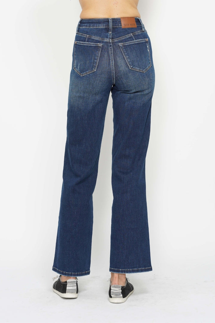 Denim - 88869 Judy Blue Full Size High Waist Tummy Control Jeans - - Cultured Cloths Apparel