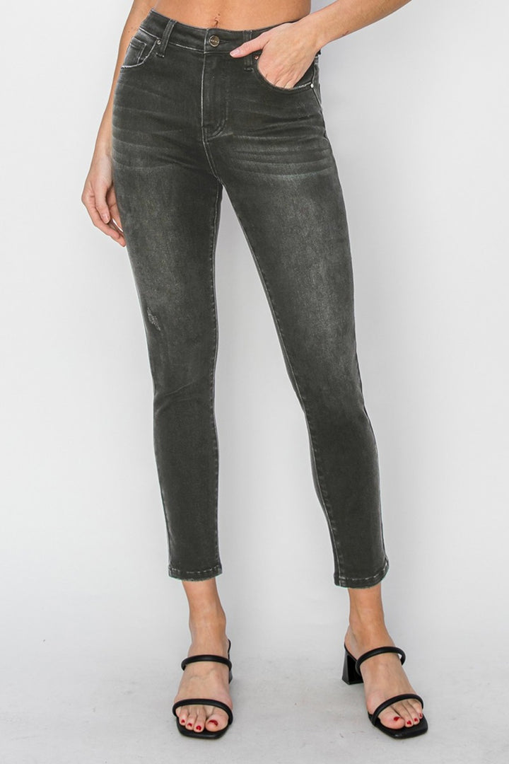 Denim - RISEN Full Size High Rise Ankle Skinny Jeans - - Cultured Cloths Apparel