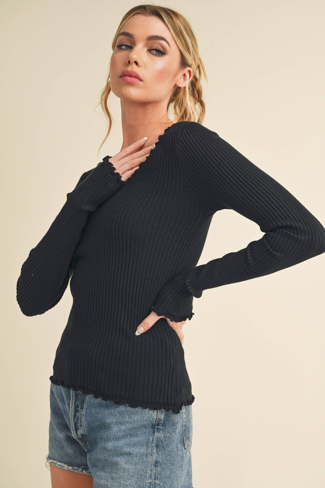 Women's Long Sleeve - Adalie Knit Sweater - - Cultured Cloths Apparel