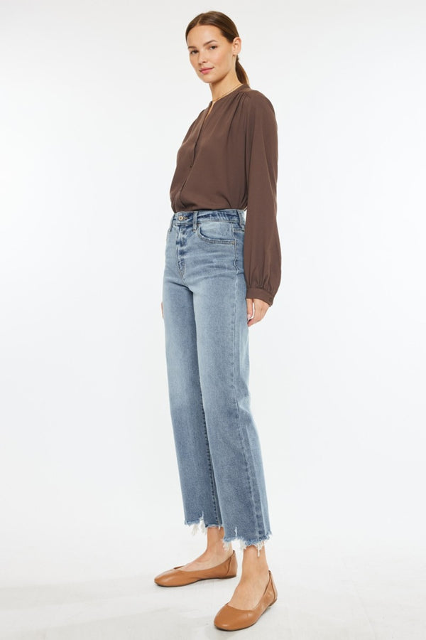 Denim - Kancan High Rise Slim Wide Leg Jeans -  - Cultured Cloths Apparel