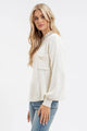 Women's Sweaters - FUNNEL NECK LONG SLEEVE RIBBED PULLOVER SWEATER -  - Cultured Cloths Apparel